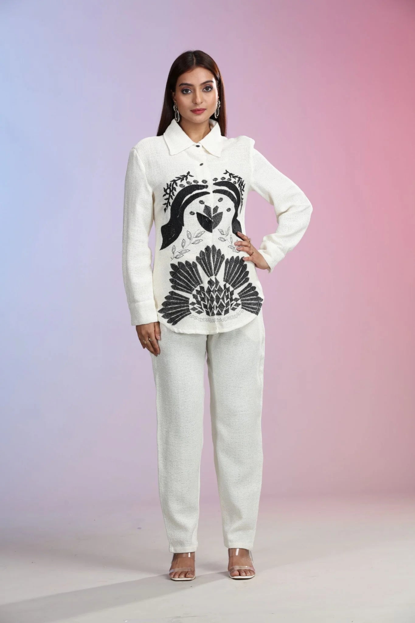Ivory Printed Co-ord Set