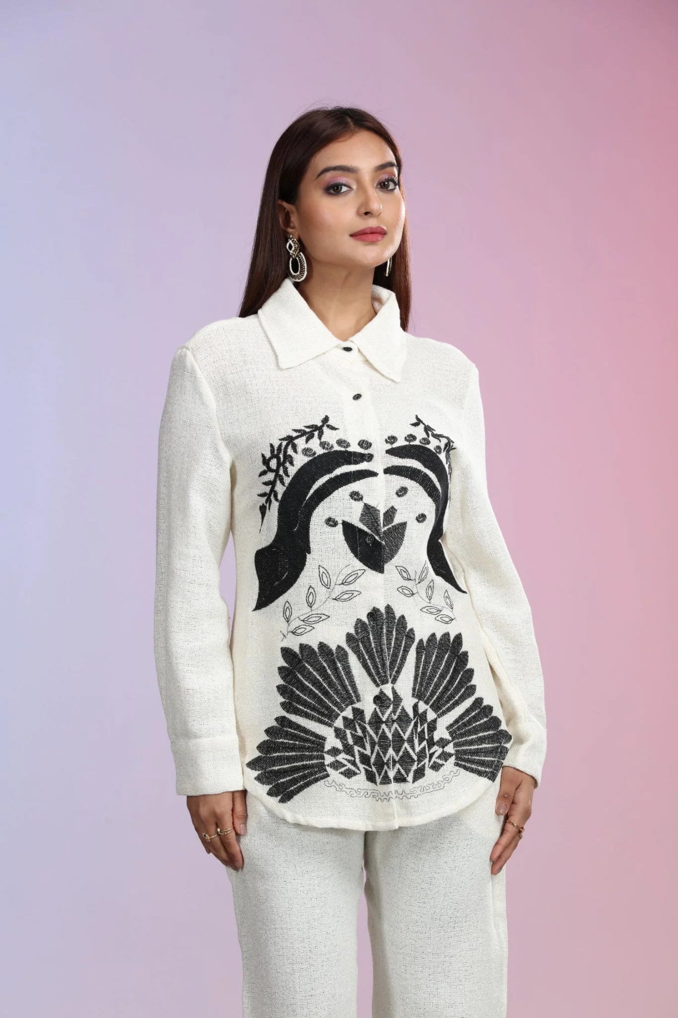 Ivory Printed Co-ord Set