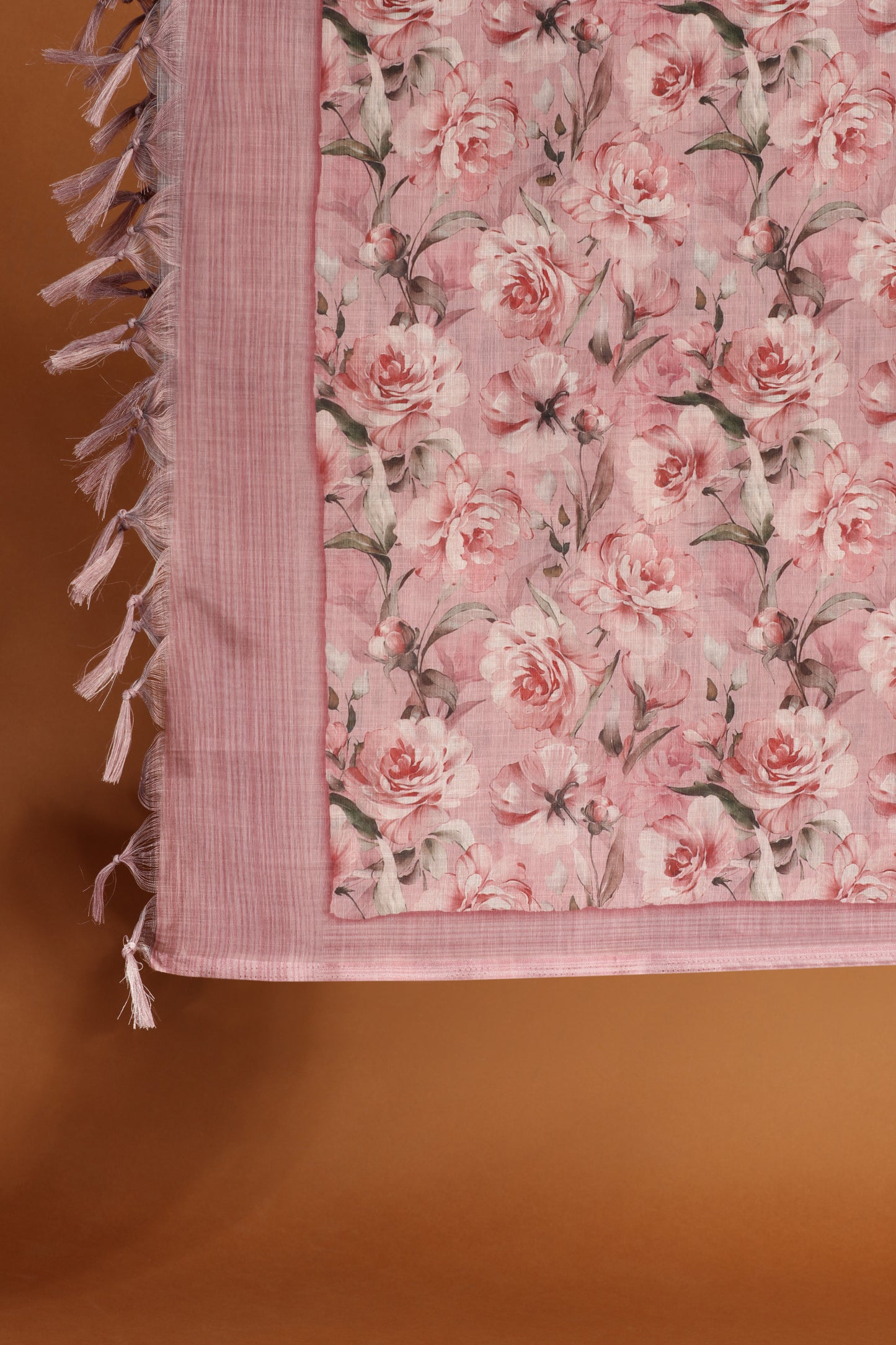 Blush Pink Thread Work & Printed Cotton Suit Set