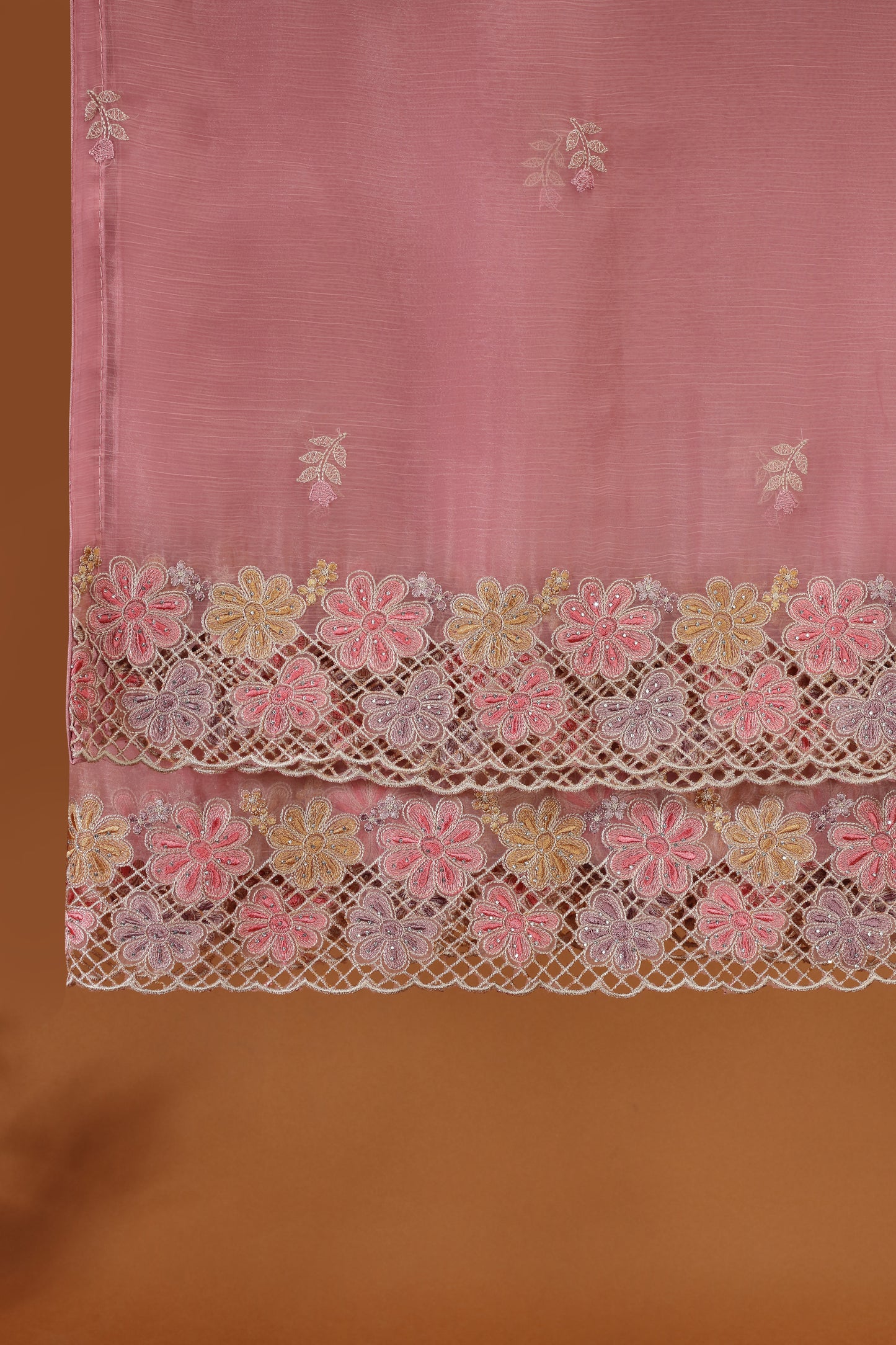Pink Organza Suit Set