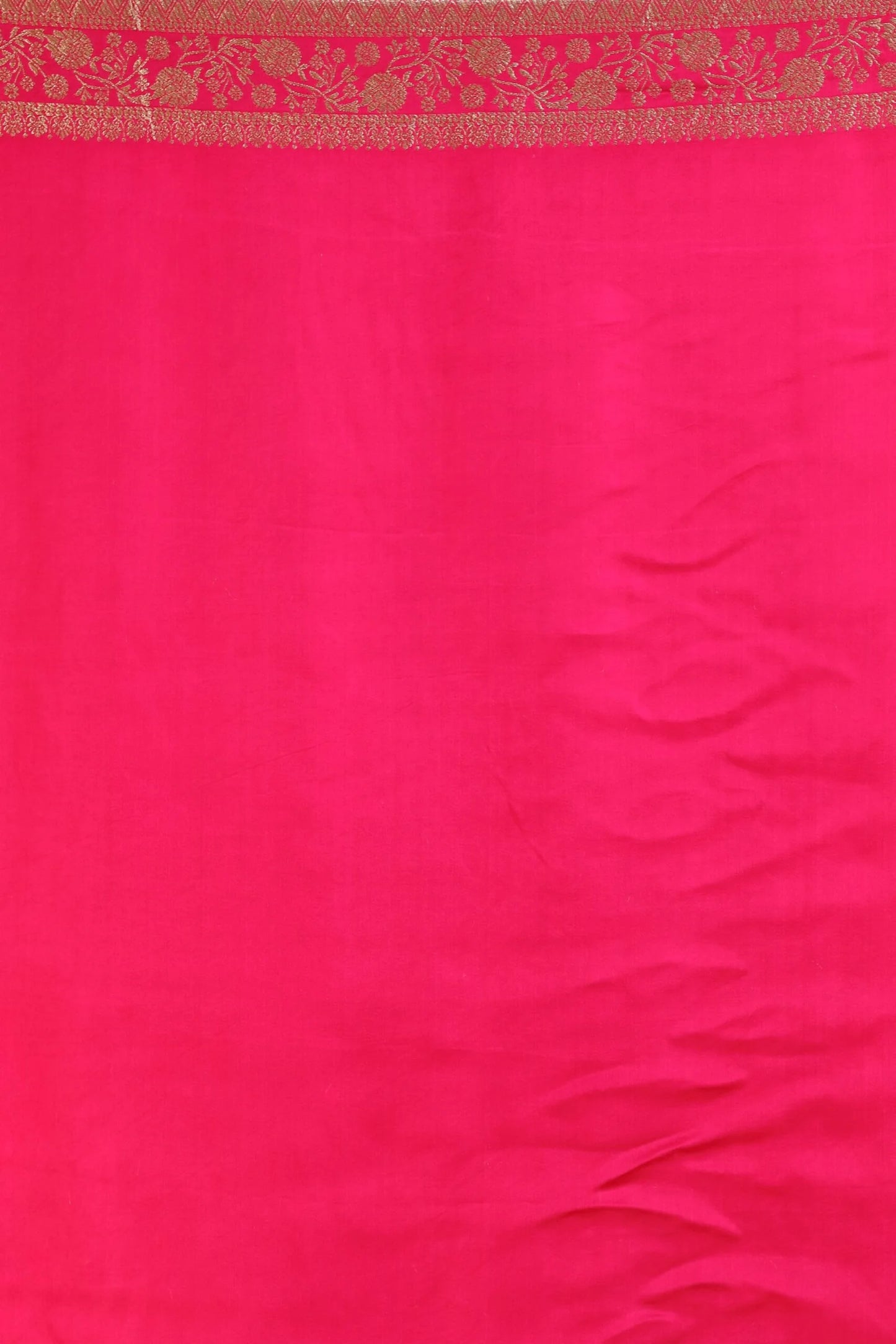 Rani Pink Dola Silk Saree with Embroidery