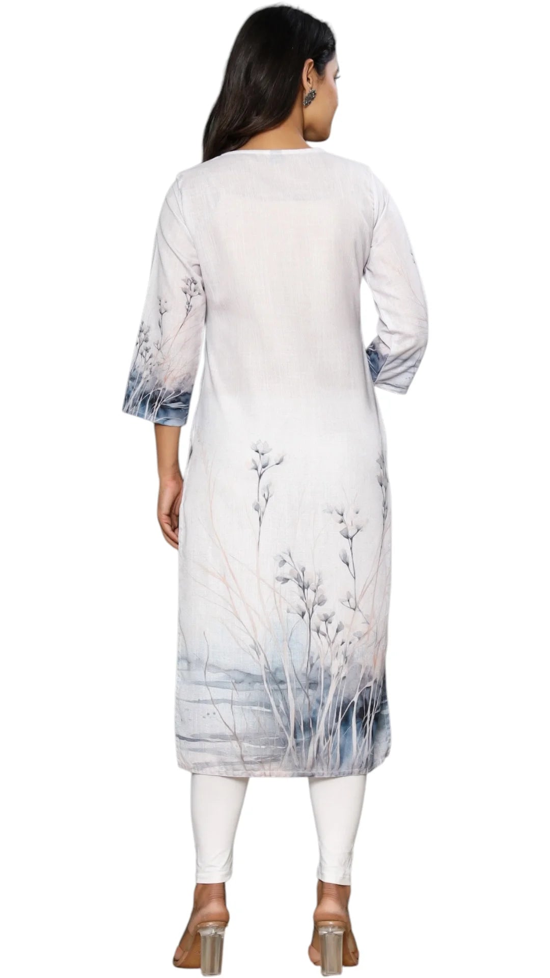 Grey Cotton Kurta