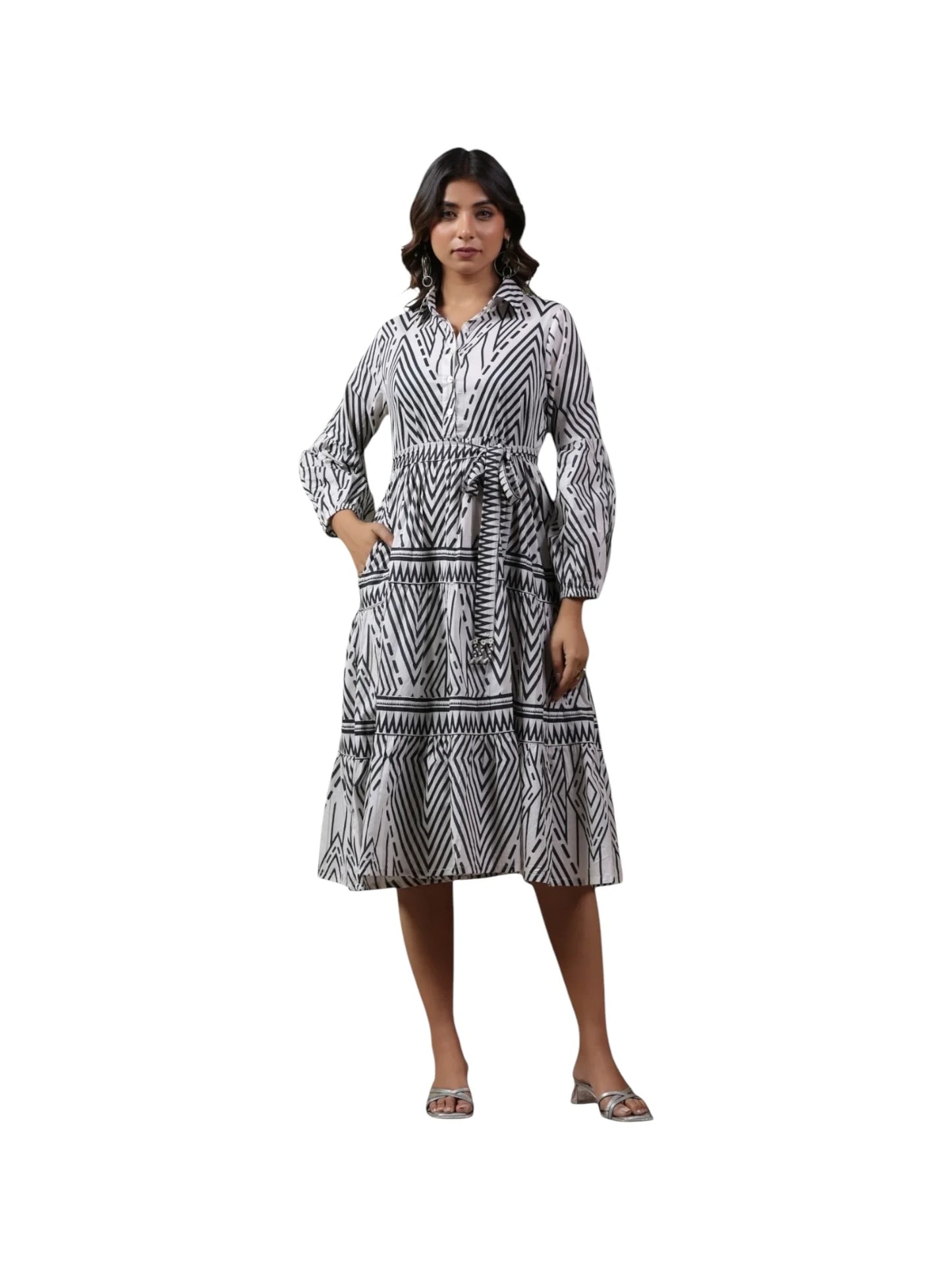 Black Cotton Kurta Set