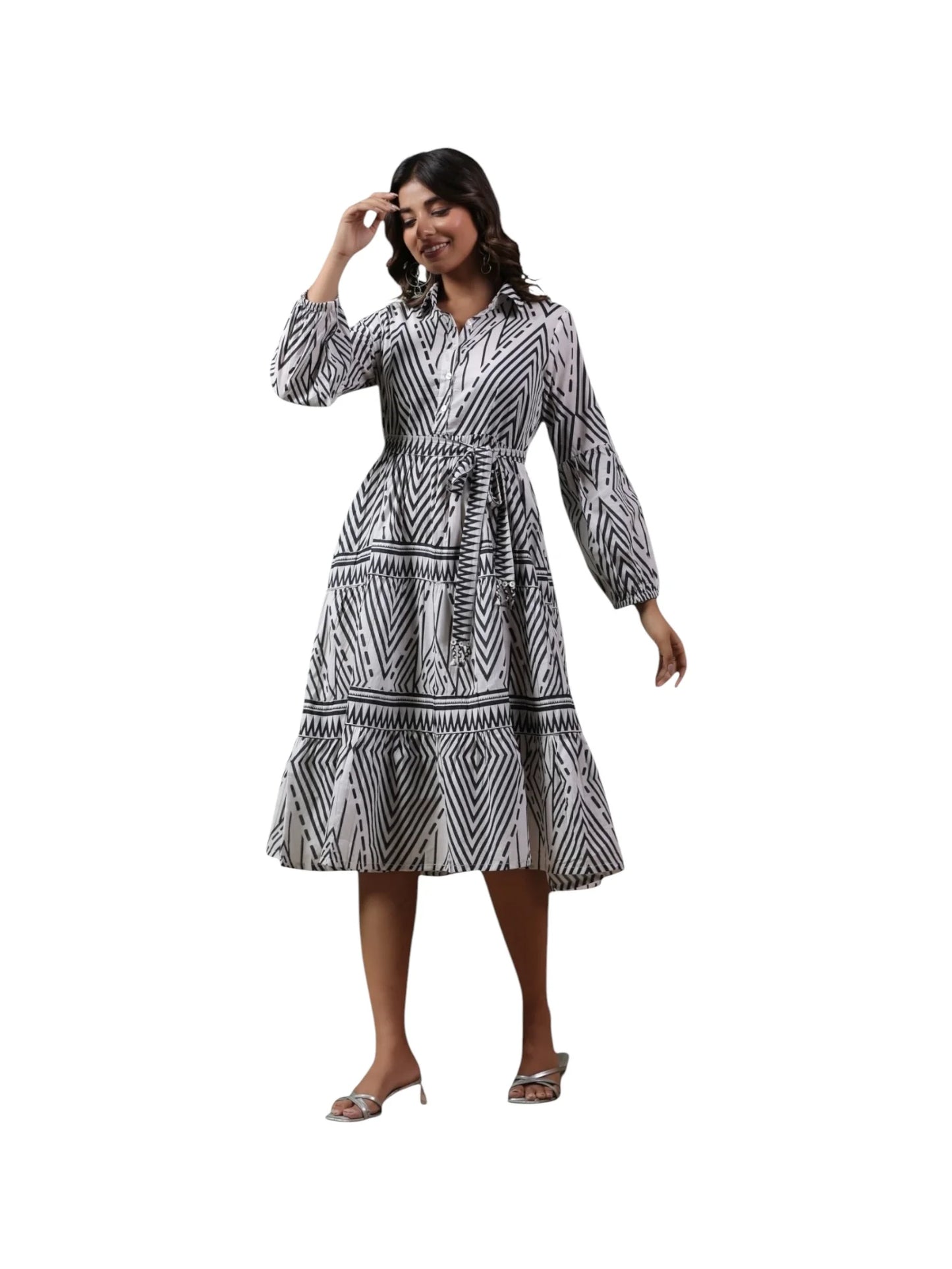 Black Cotton Kurta Set