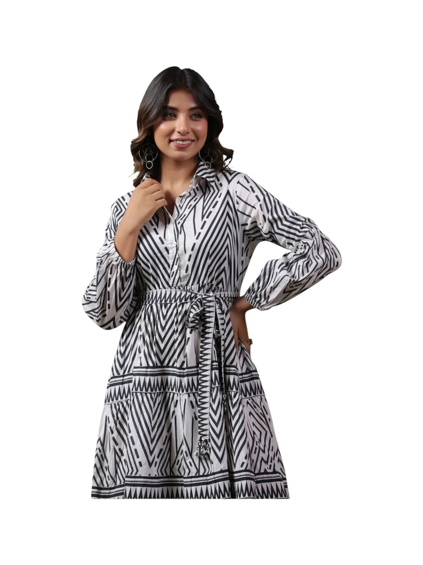 Black Cotton Kurta Set