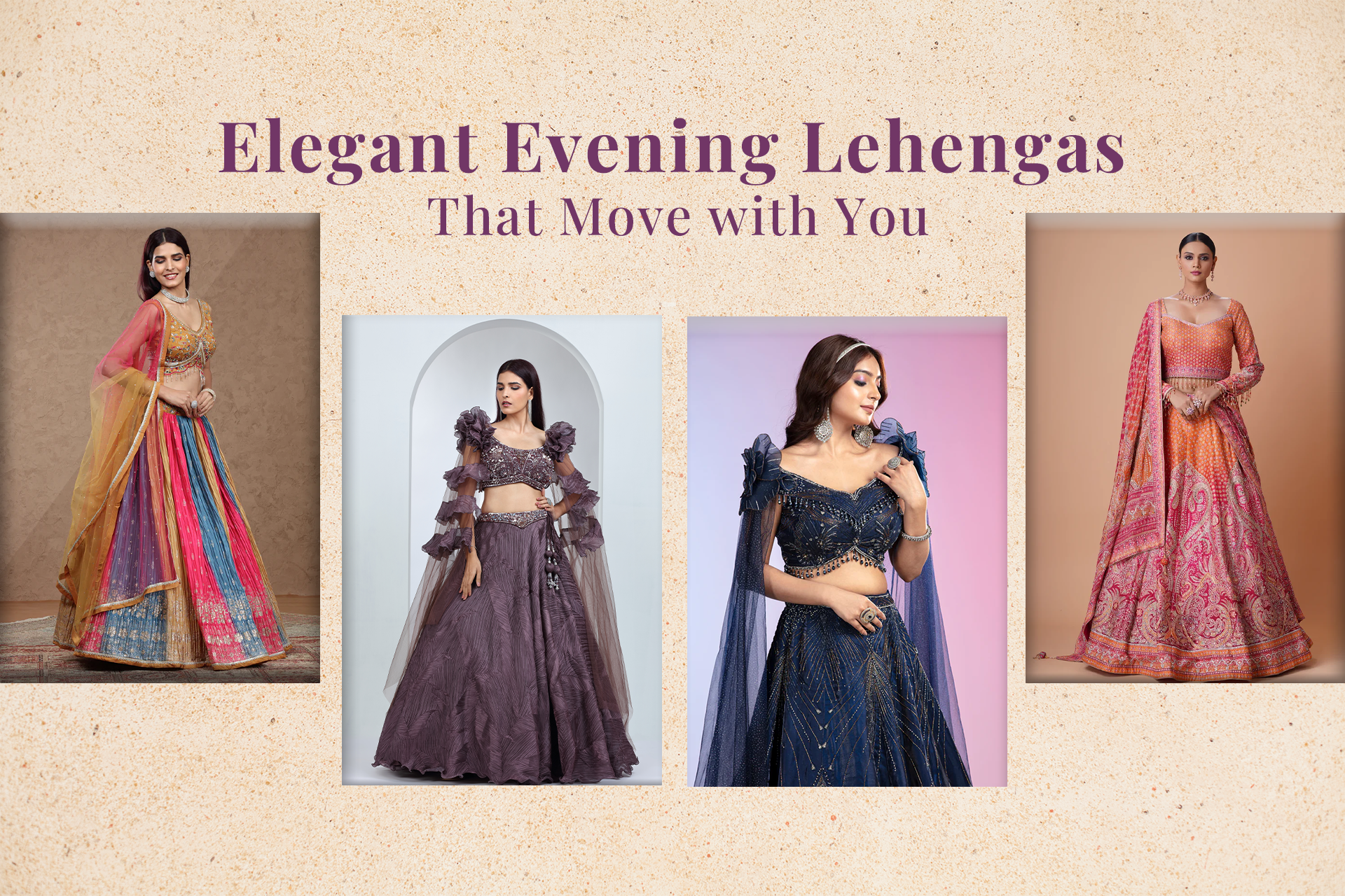 5 Elegant Evening Lehengas That Move with You
