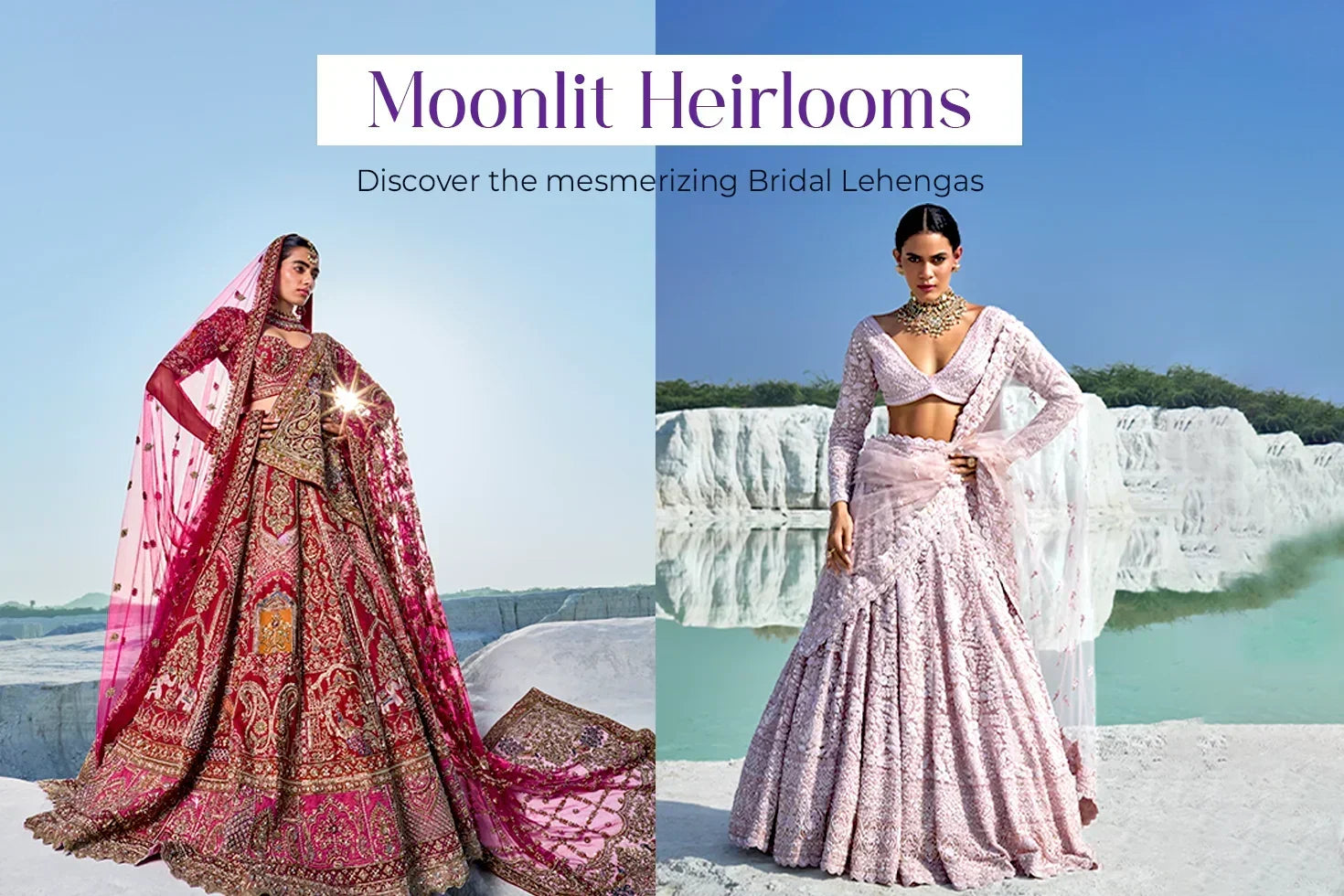 Moonlit Heirlooms: Discover the Mesmerizing Bridal Lehengas  