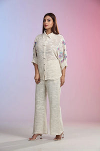 Ivory Indo Western Palazzo Set