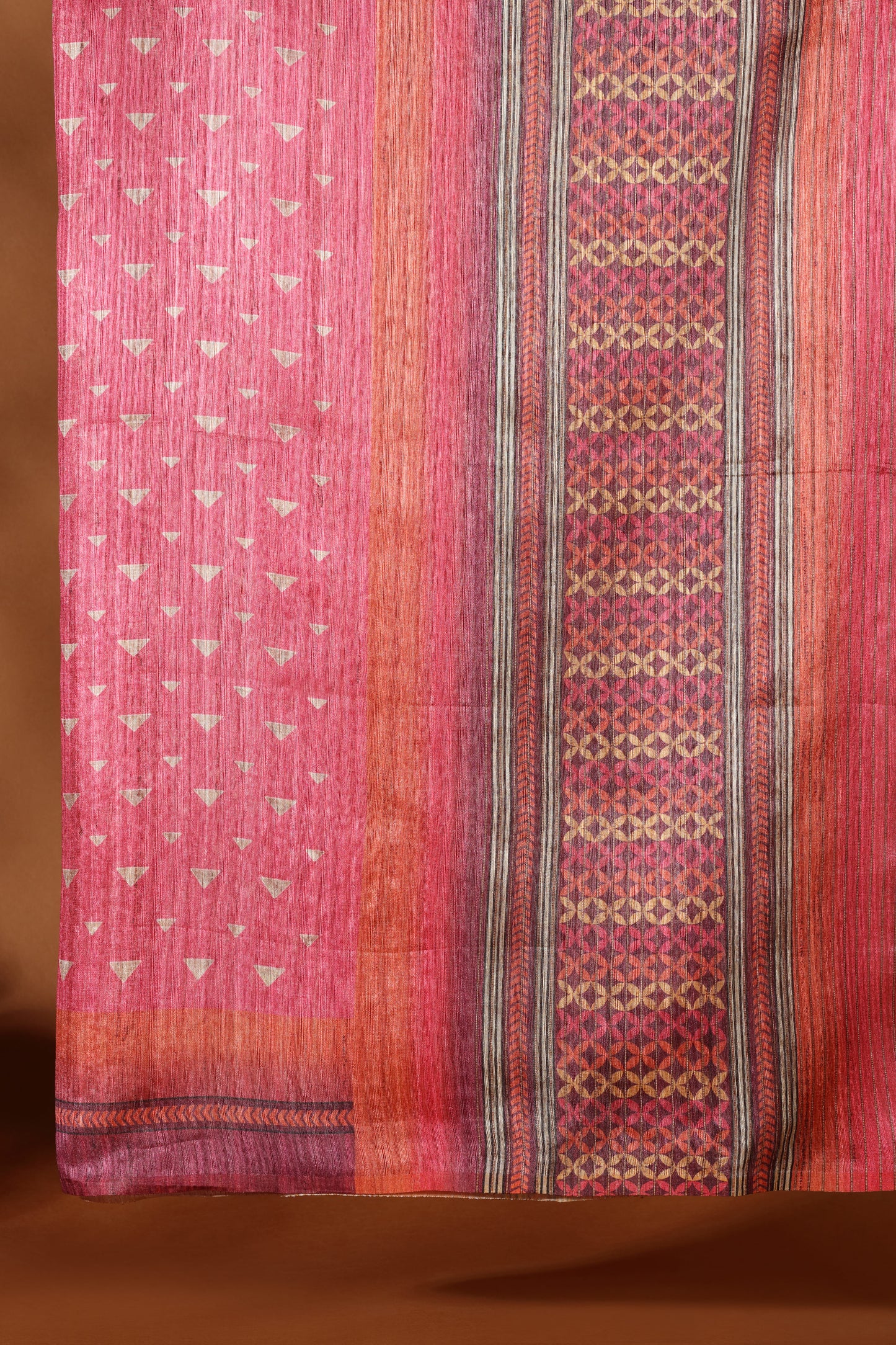 Pink Chanderi & Kathan Silk Suit Set