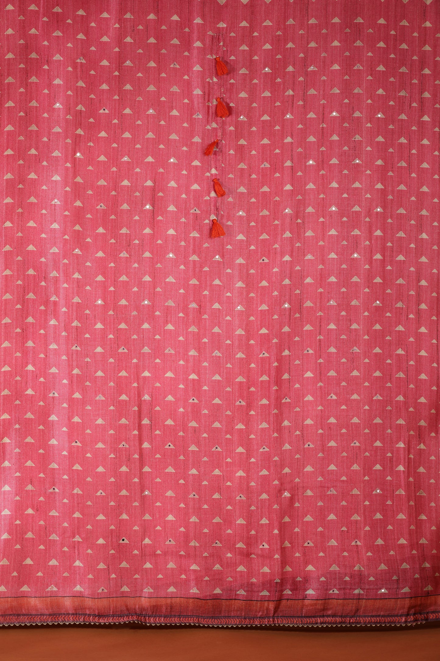 Pink Chanderi & Kathan Silk Suit Set