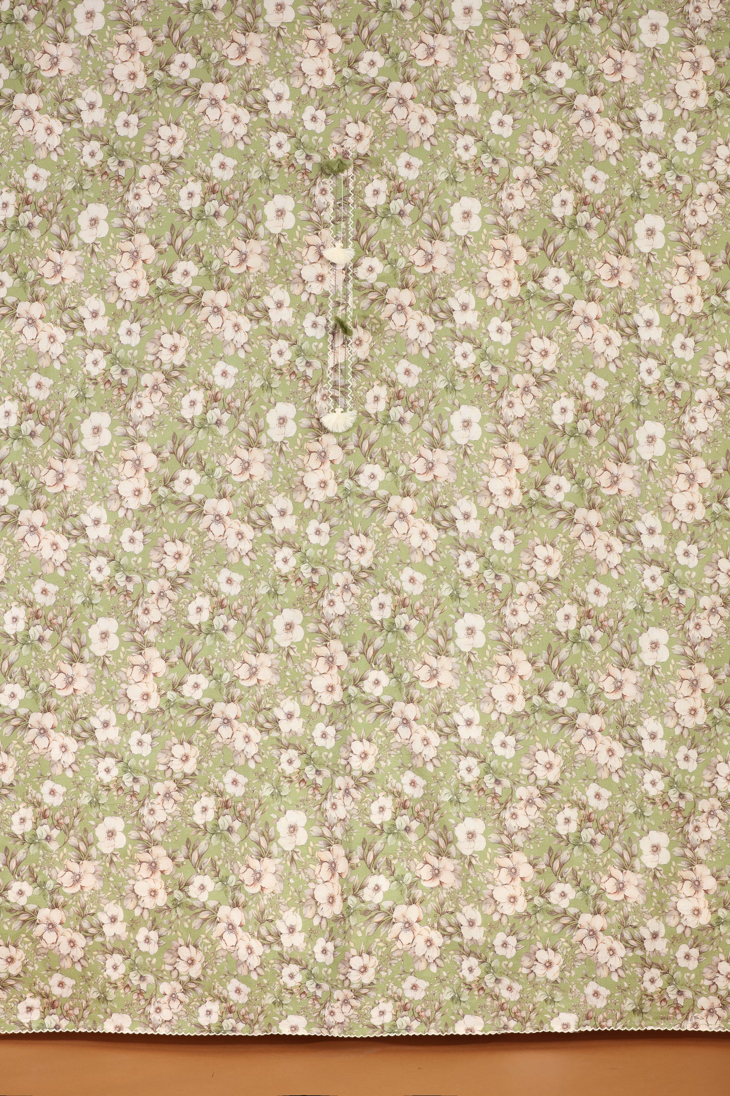 Green Printed Cotton Suit Set