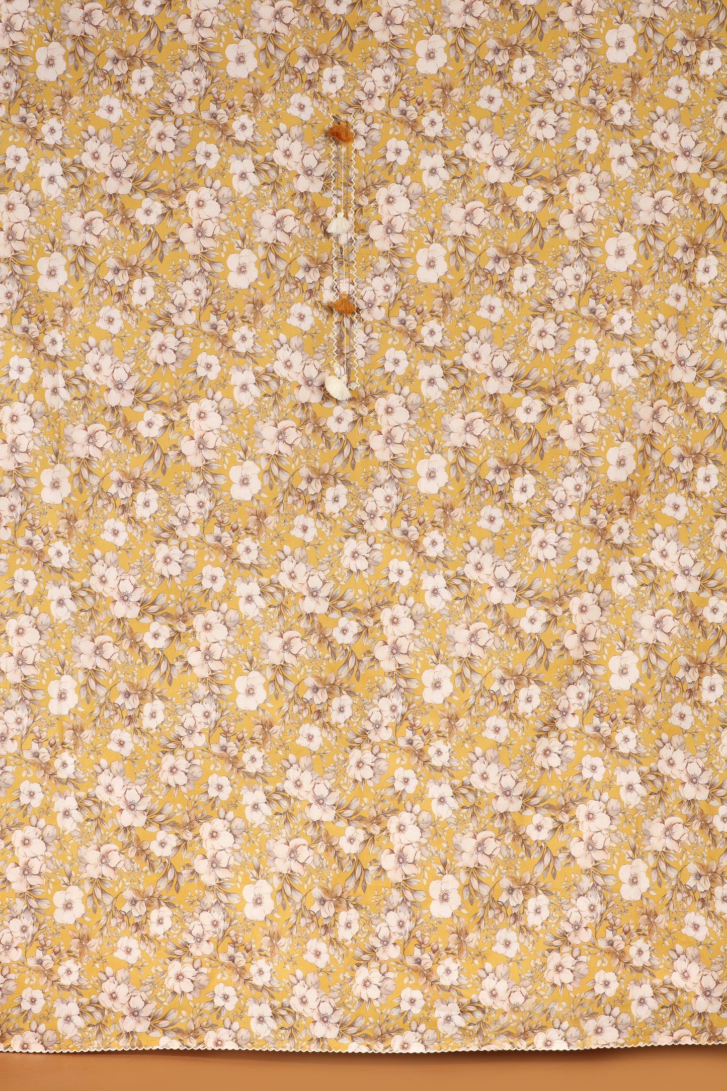 Sunshine Yellow Printed Cotton Suit Set