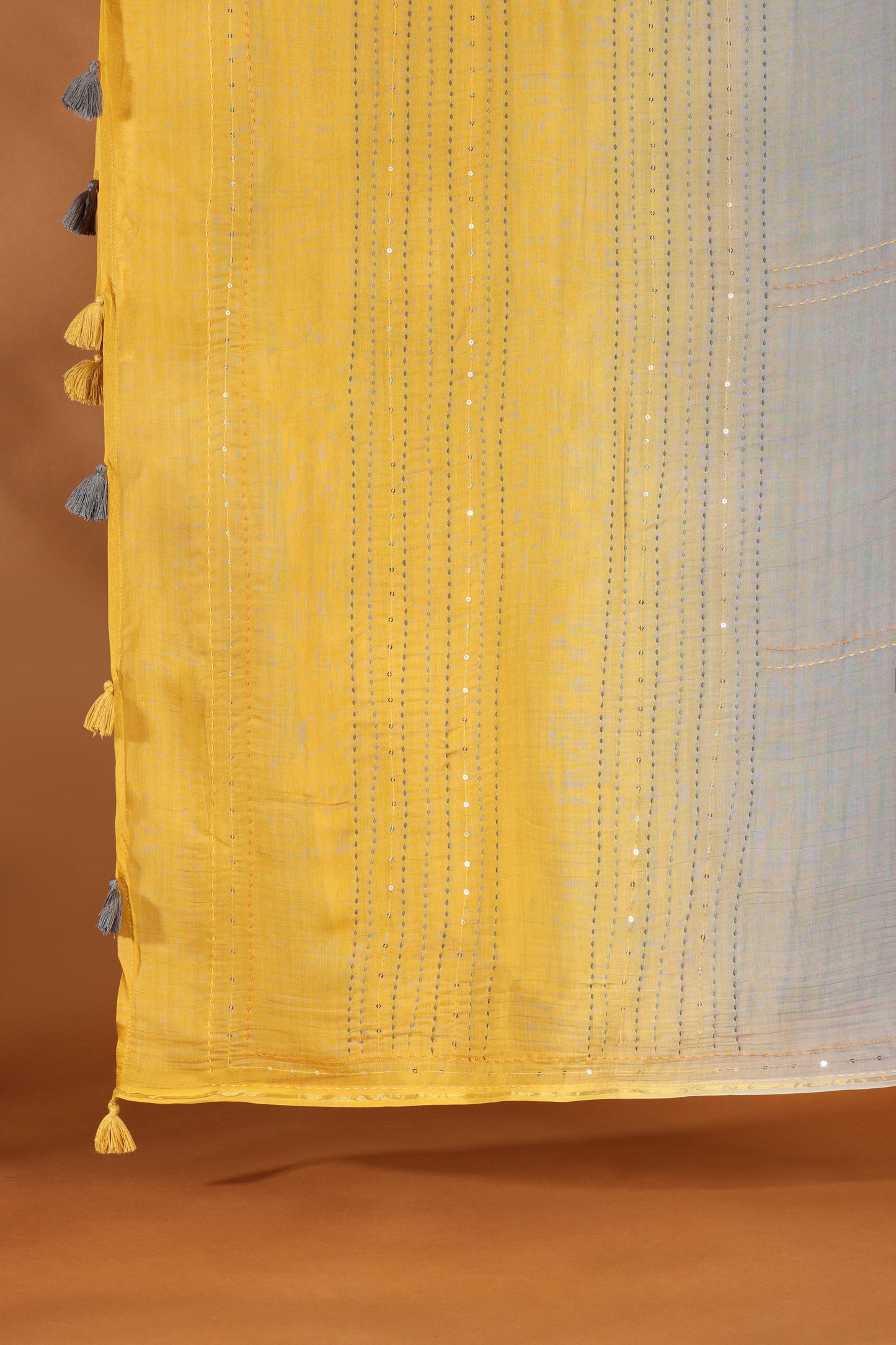 Sunshine Yellow Printed Cotton Suit Set