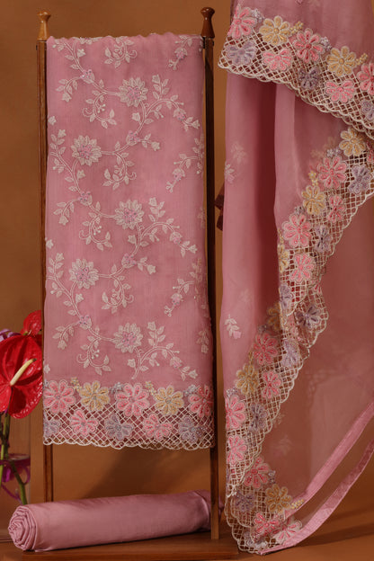 Pink Organza Suit Set