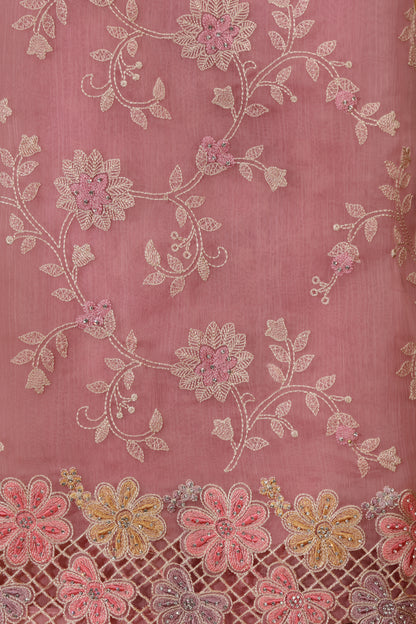 Pink Organza Suit Set