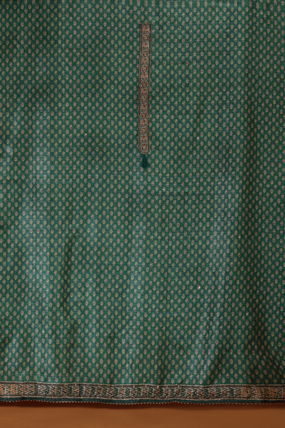 Green Kathaan Silk Dress Material Suit