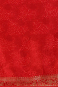 Red Dola Silk Saree