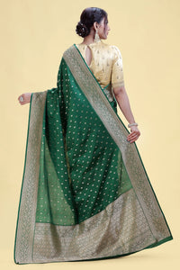 Jade Green Kathan Silk Saree