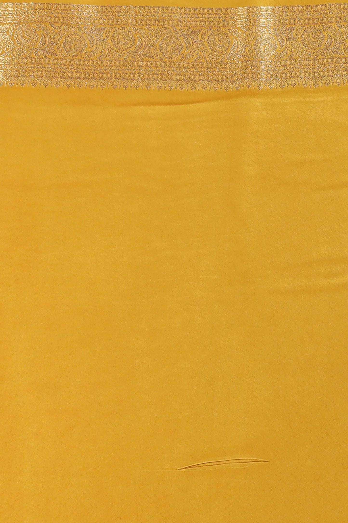 Mustard Yellow Dola Silk Saree with Subtle Weaving