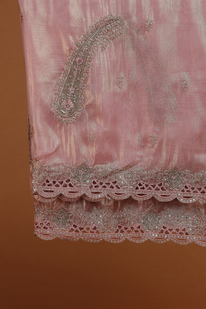 Bronze Kurta with Intricate Tonal Embroidery