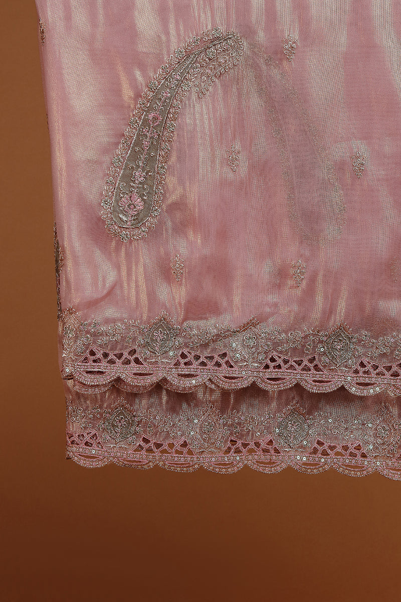 Bronze Kurta with Intricate Tonal Embroidery