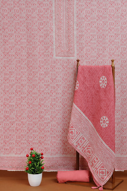 Red Floral Embroidered cloth with Intricate Detailing