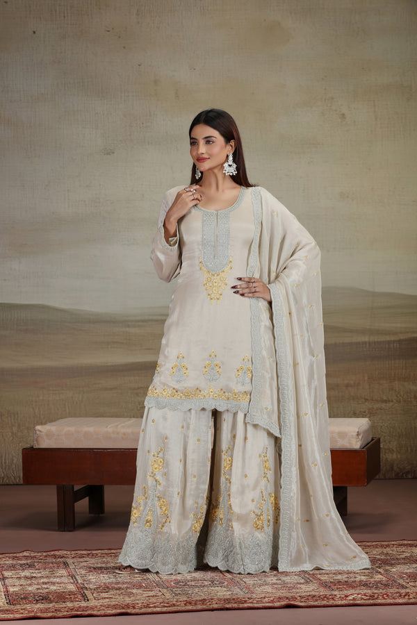 Sequins, Cutdana, Resham & Zari Work embodied into your Salwar Kameez