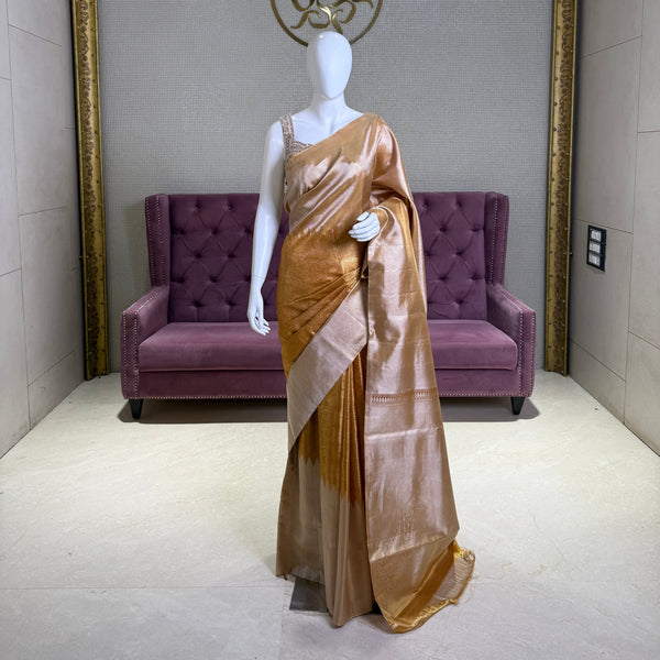 Golden Hue Kanjivaram Silk Saree