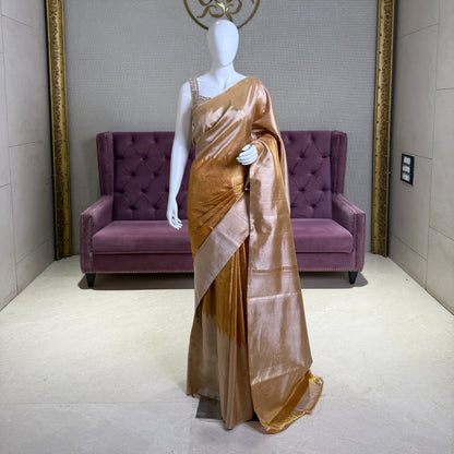 Golden Hue Kanjivaram Silk Saree
