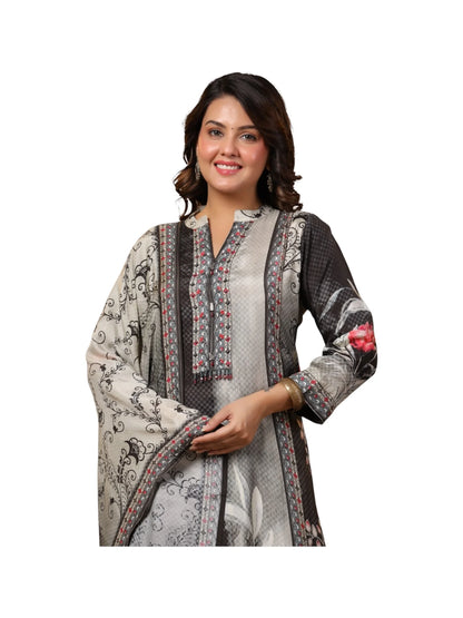 Black Muslin Kurta Set