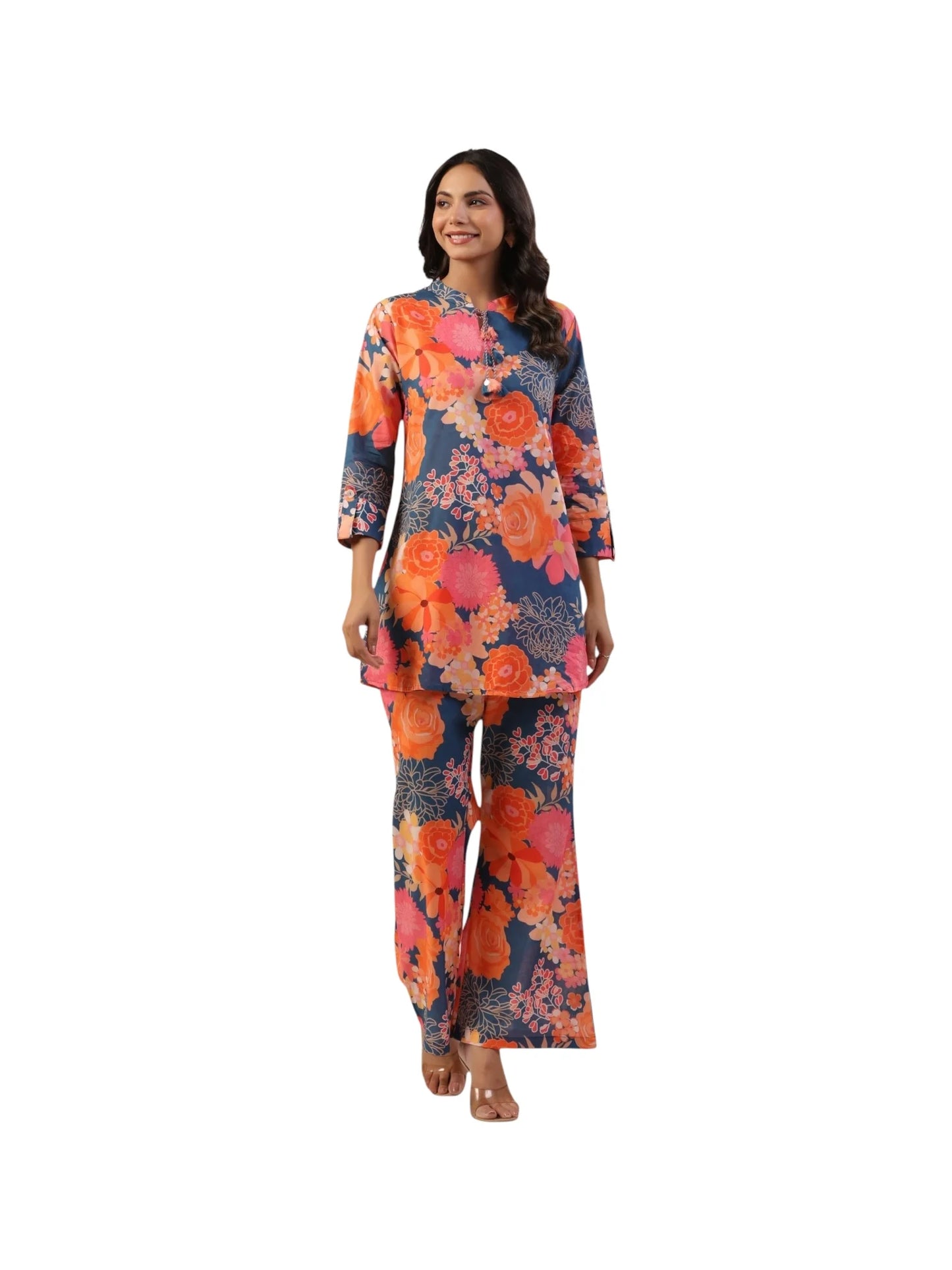 Multi-Color Cotton Kurta Set