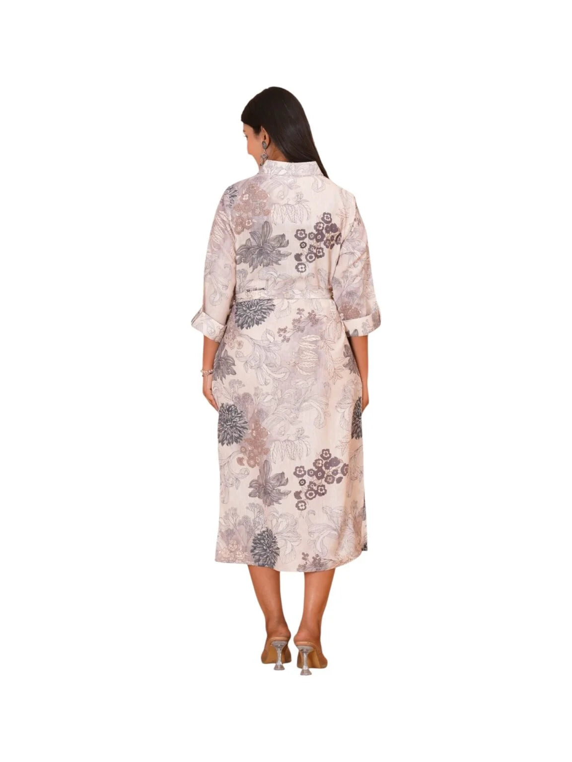 Beige Cotton Printed Kurta for Effortless Everyday Style