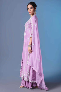 Majestic Mauve Indo Western Salwaar Kameez